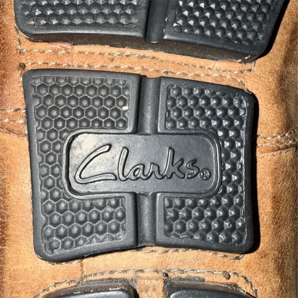 Clarks Ashmont Race Men's Driving Loafers Brown Slip-On Cushion 10M comfort shoe